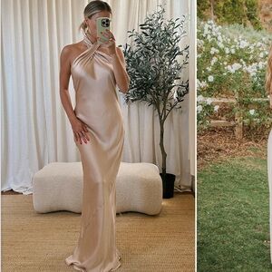 Show Me Your MuMu Jasmine Halter Maxi Dress